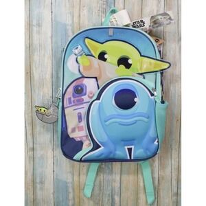 Bioworld Star Wars Mandalorian Grogu Baby Yoda Backpack Gold Star Collection NEW